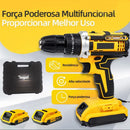 Kit Furadeira e Parafusadeira 26V Pro™ – 47 Peças + Maleta Completa